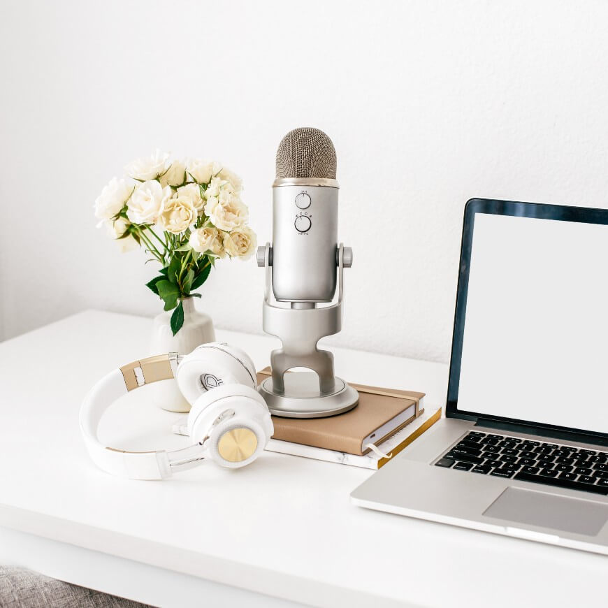 podcast set up at home