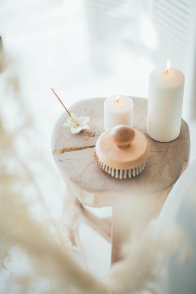 candles and incense