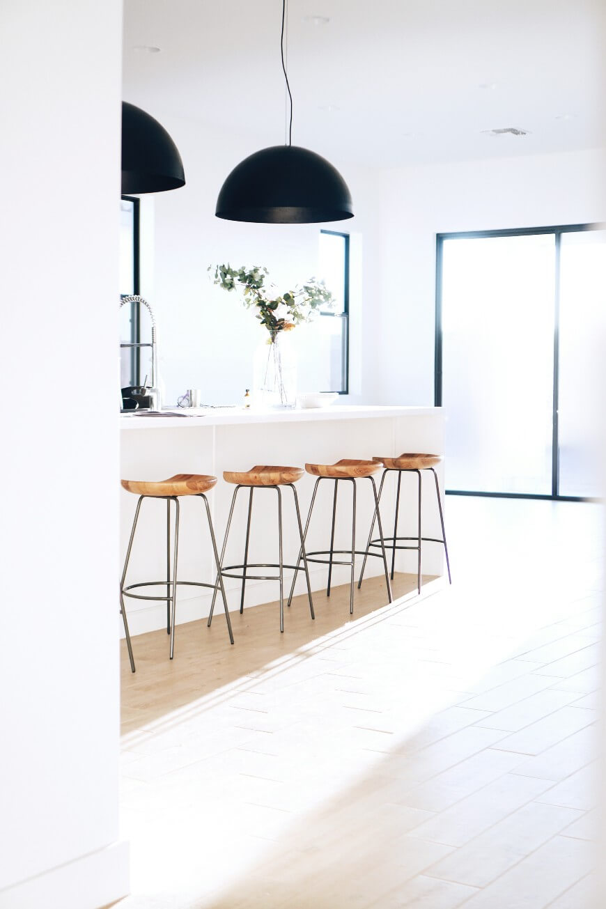 interior in white